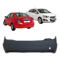 Para-choque Traseiro Sonic Sedan 2012 A 2014 Sem Furo Sensor