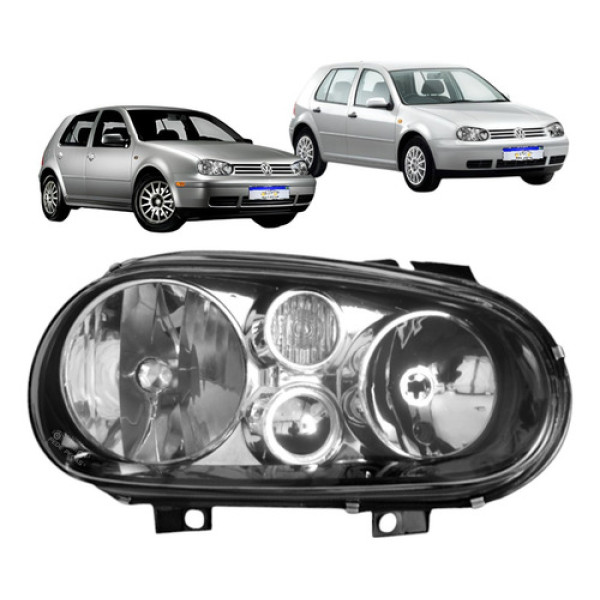 Farol Volkswagen Golf 2001 2002 A 2007 Sem Auxiliar Novo Ld