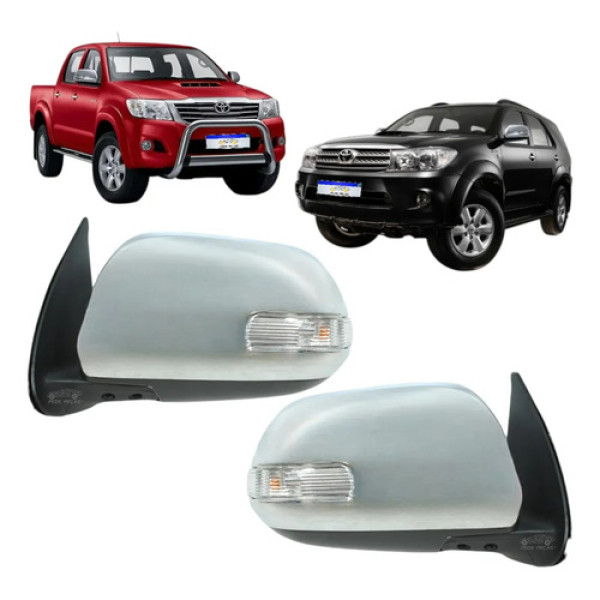 Par Retrovisor Hilux Sw4 2012 2013 2014 2015 C/pisca Novo