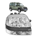 Farol Fiat Doblo 2002 2003 2004 2005 2006 A 2009 Cromado