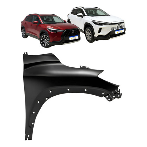 Paralama Toyota Corolla Cross 2022 2023 2024 A 2026 Ld Preto - - Direito