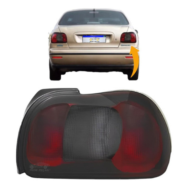 Lanterna Fiat Marea Sedan Fume 1998 1999 2000 2001 Novo Ld