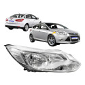 Farol Ford Focus 2014 2015 Dianteiro L.d Novo Cromado Direito