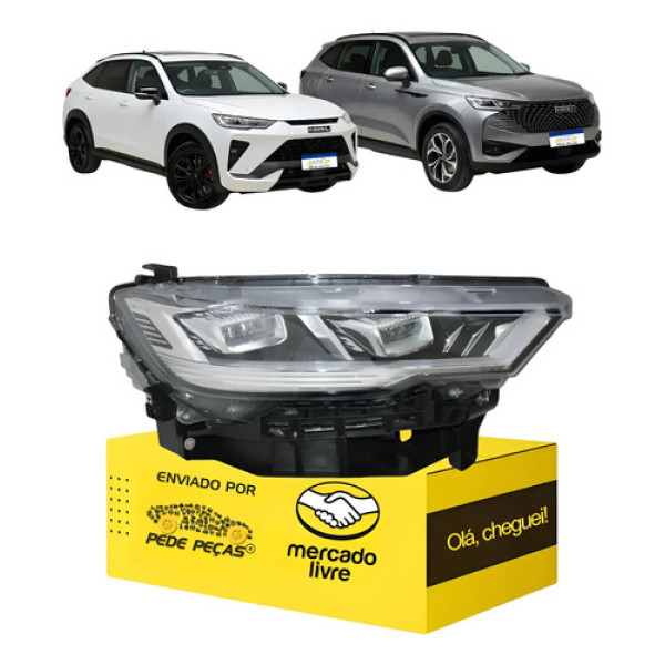 Farol Direito Gwm Haval H6 Gt 2024 2025 2026 Direito/passageiro
