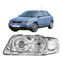 Par Farol Audi A3 2000 2001 2002 2003 2004 A 2006 Cromado Ambos Lados