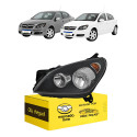 Farol Chevrolet Vectra 2006 2007 2008 Mascara Negra Novo Le Esquerdo/motorista