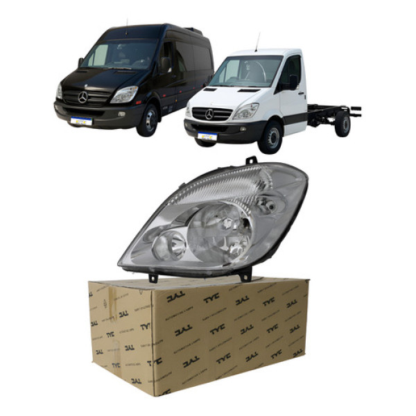 Farol Mercedes Sprinter 2013 A 2016 Esquerdo Lado Motorista Esquerdo/motorista