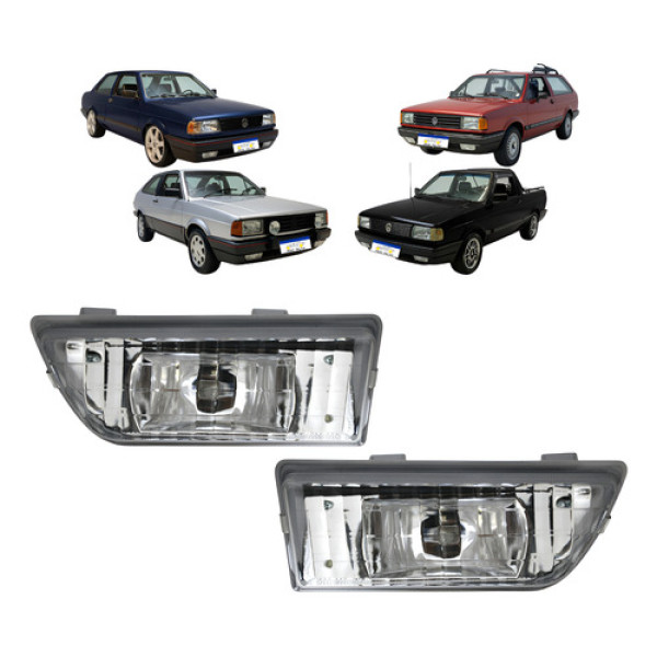 Farol Milha Parati Voyage Saveiro Gol Quadrado 1987 A 1998 Cristal