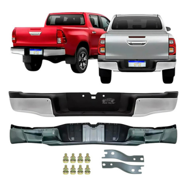 Parachoque Traseiro Toyota Hilux 2016 2017 2018 2019 A 2025