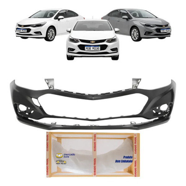 Parachoque Dianteiro Gm Cruze Sedan 2017 2018 2019 Novo Preto