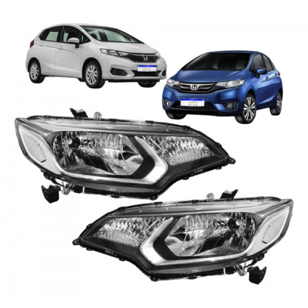 Farol Honda Fit 2015 2016 2017 2018 2019 2020 2021 Novo