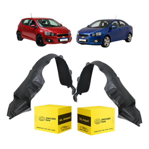 Par Parabarro Dianteiro Sonic Hatch Sedan 2012 2013 2014