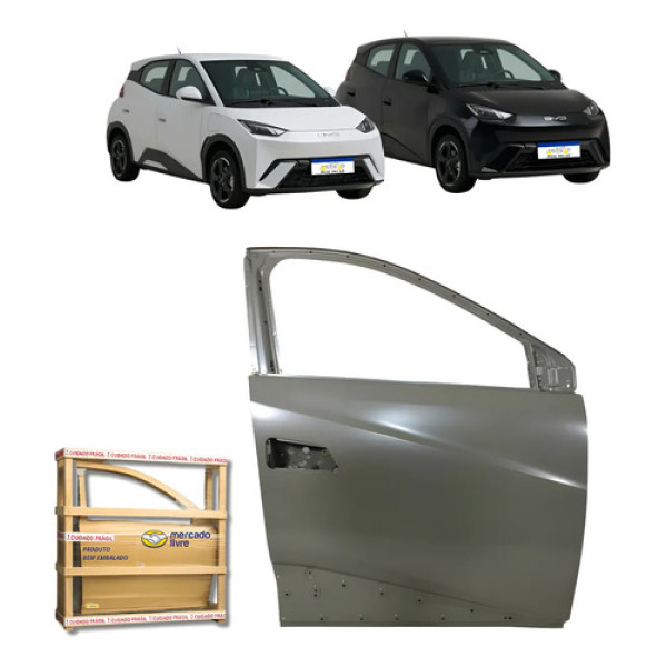 Porta Dianteira Byd Dolphin Mini Gs Ev 2024 2025 2026 L.d Dianteira Direito/passageiro Cinza