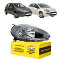 Farol Fiat Punto 2013 A 2017 Mascara Cinza Attractive Ld Direito/passageiro