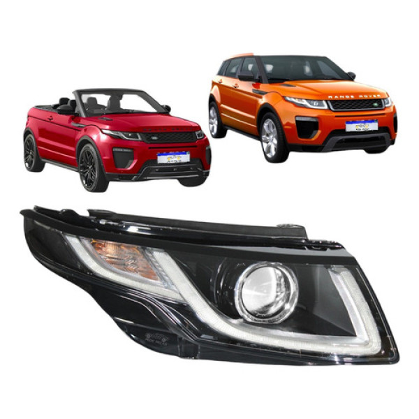 Farol Evoque Ds3 2016 2017 2018 2019 10 Pinos Com Led Ld