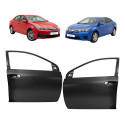 Par Porta Dianteira Toyota Corolla 2015 2016 2017 2018 2019 Preto Dianteira Ambos Os Lados