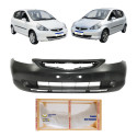 Parachoque Dianteiro Honda Fit 2003 2004 2005 2006 Novo Preto