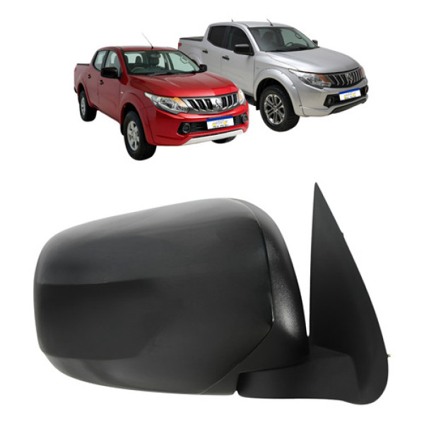 Retrovisor Ld Manual Mitsubishi Triton 2016 A 2022 S/pisca Direito