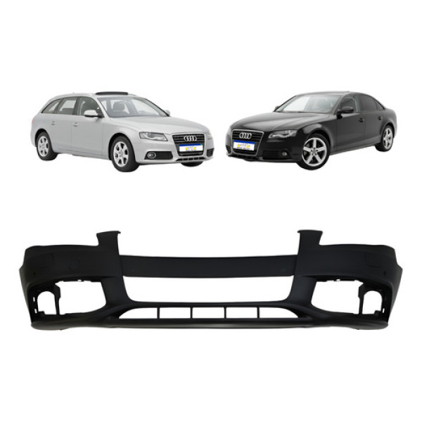 Parachoque Audi A4 2009 2010 2011 Com Furo Sensor - Preto