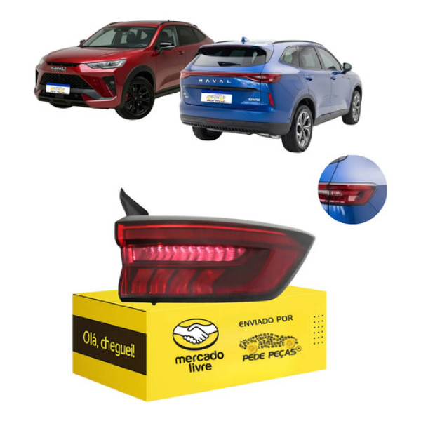 Lanterna Sinaleira Canto Haval H6 Gt 2023 2024 25 2026 L.d Direito/passageiro Vermelho