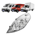 Farol Renault Master 2013 2014 A 2022 Cromado S/auxiliar Le Esquerdo/motorista