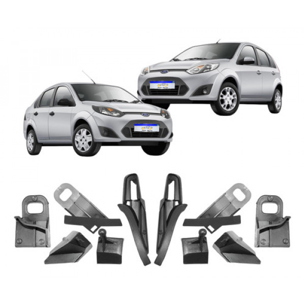 Kit Garra Farol Ford Fiesta Rocam 2010 2011 2012 2013 2014 