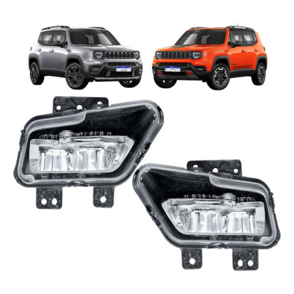 Farol De Milha Jeep Renegade 2021 2022 2023 2024 25 Com Led
