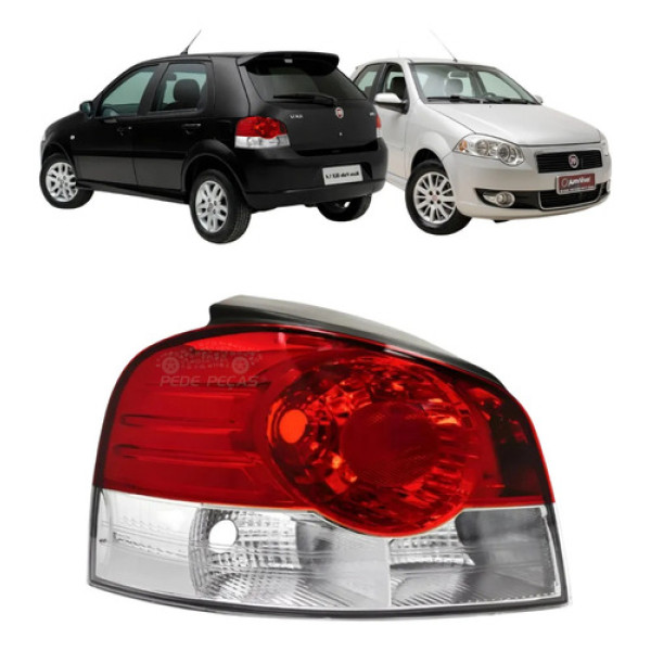 Lanterna Le Palio 2008 A 2011 Bicolor Fire Elx Attractive Esquerdo/motorista Esquerdo