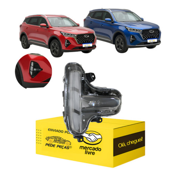 Farol Milha Cibie Chery Tiggo 7 2023 2024 2025 2026 Direito Cristal