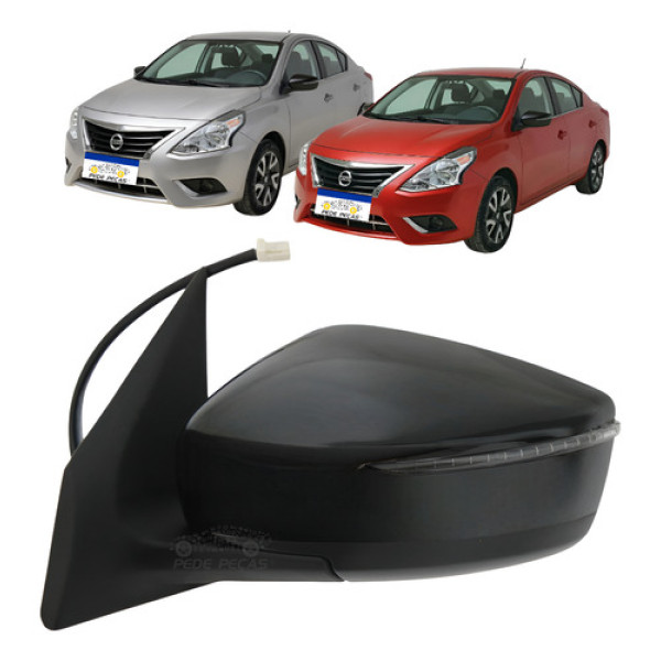 Retrovisor Le Nissan Versa 2020 2021 2022 Elétrico C/pisca 