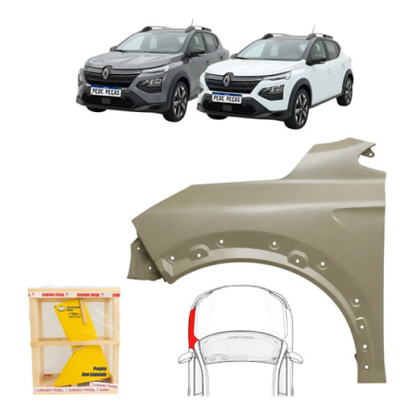 Paralama Renault Kardian 2024 2025 2026 Esquerdo