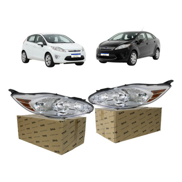 Par Farol New Fiesta Mexicano 2011 2012 2013 Hatch Sedan Tyc