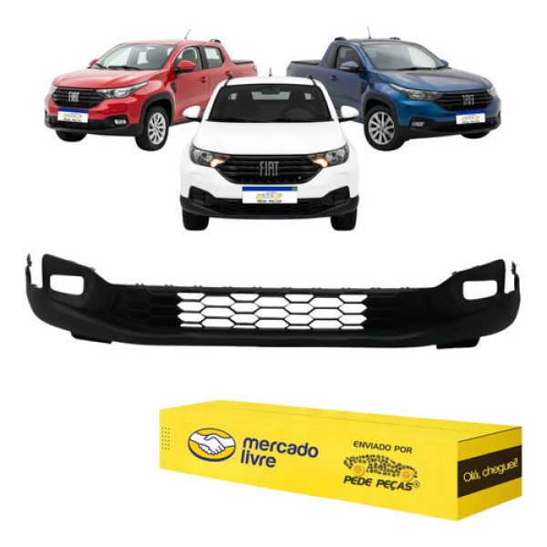 Spoiler Parachoque Dianteiro Fiat Strada 2022 23 24 25 2026