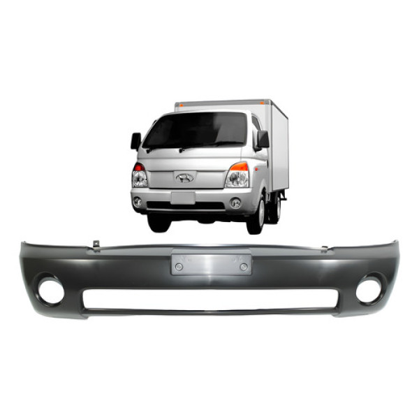 Parachoque Dianteiro Hyundai Hr Com Furo Milha 2005 A 2012 - Preto