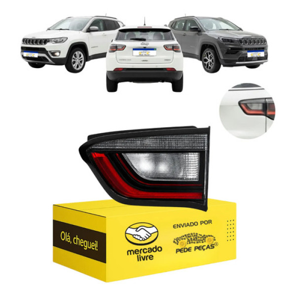 Lanterna Tampa Jeep Compass 2022 23 24 25 2026 C/led Ld Direito/passageiro