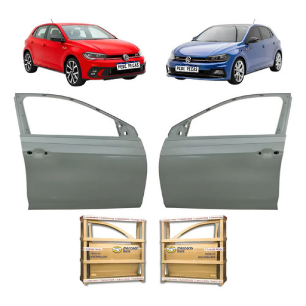 Par Porta Dianteira Vw Polo Gts 2017 18 19 20 21 22 A 2026 Dianteira Ambos Lados Cinza Para Pintura