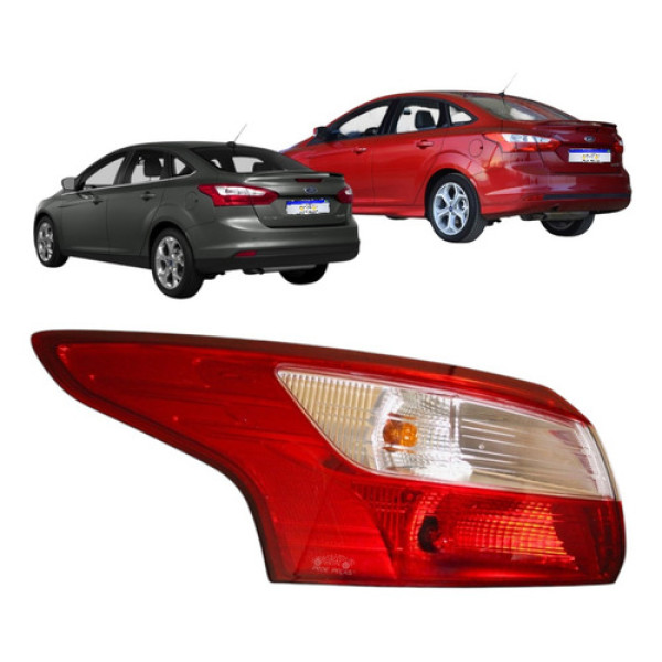 Lanterna Traseira Ford Focus Sedan 2014 2015 Le