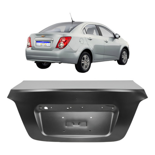 Tampa Traseira Chevrolet Sonic 2012 2013 2014 Sedan Nova Preto Tampa Traseira Chevrolet Sonic 2012 2013 2014 Sedan Nova Preto