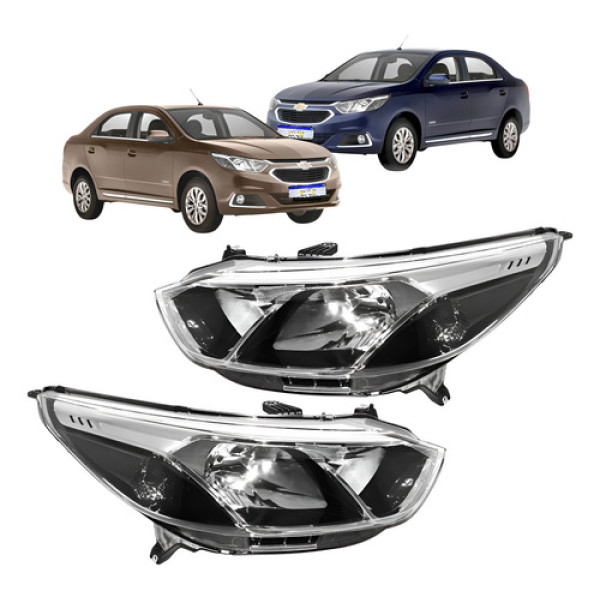 Farol Chevrolet Cobalt Lt Ltz Elite 2016 2017 A 2020 Novo
