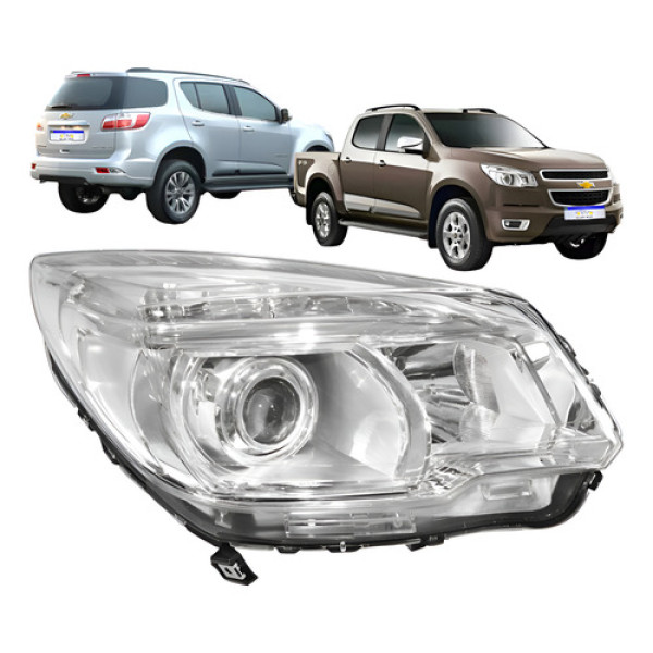 Farol Gm S10 Trailblazer 2012 2013 2014 2015 2016 Ld Novo Direito