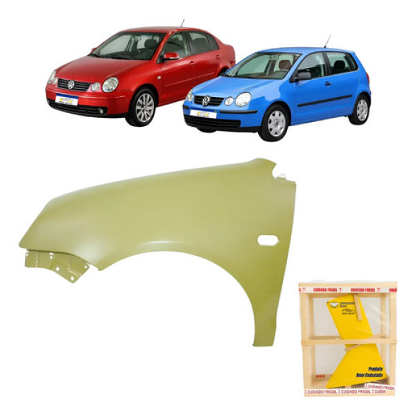 Paralama Volkswagen Polo 2003 2004 2005 2006 Esquerdo