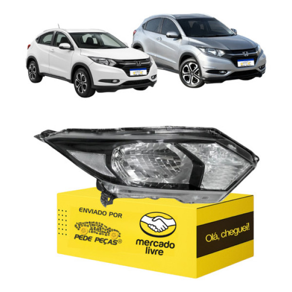 Farol Dianteiro Honda Hrv Hr-v 2015 2016 2017 2018 Novo