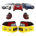 Par Lanterna Traseira Toyota Corolla 2020 A 2026 C/led Ambos Lados Vermelho