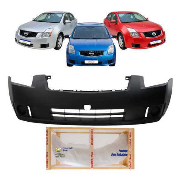 Parachoque Dianteiro Nissan Sentra 2008 2009 2010 Novo Preto