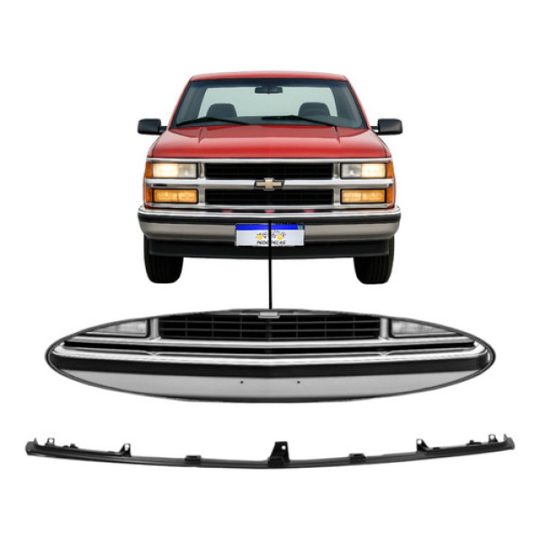 Bigode Inferior Chevrolet Silverado 1993 1994 1995 A 2001