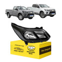 Farol Direito Friso Preto Chevrolet S10 2017 A 2023 Sem Led Direito/passageiro