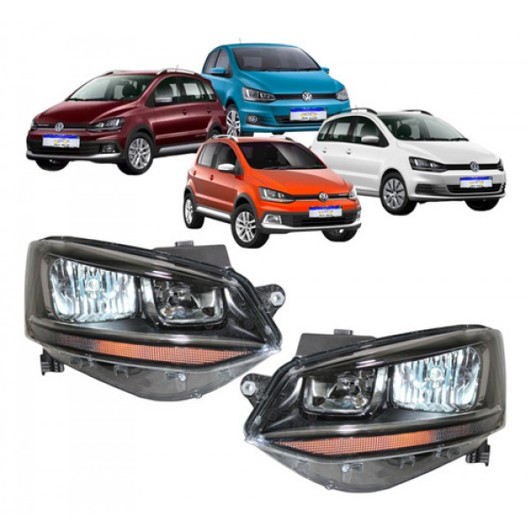 Farol Vw Fox Crossfox Spacefox Spacecross 2015 2016 A 2022