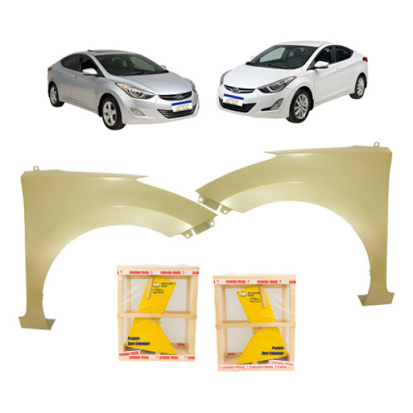 Par Paralama Elantra 2012 2013 2014 2015 2016