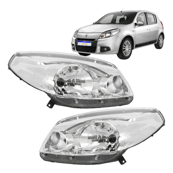Par Farol Renault Sandero 2012 2013 2014 Novo Direito