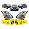 Par Farol Nissan Sentra 2010 2011 2012 A 2013 Cromado Novo Ambos Lados